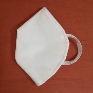 3 Ply White Cotton Face Mask