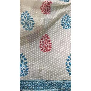 Dabu Cotton Printed Sarees