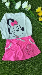 Girls Mickey Mouse Print Dress