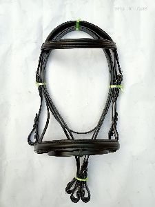 leather jumping bridle