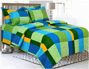 Cotton Multicolor Double Bed Sheet