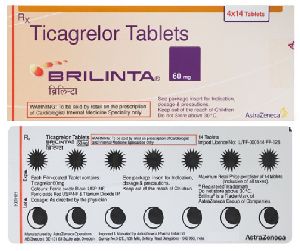 Brand Brilinta Ticagrelor Tablets