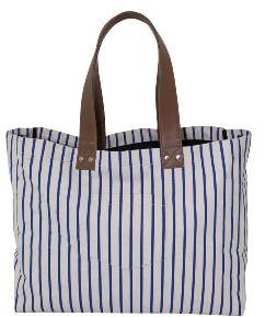 12 oz polyester lining pu handle canvas tote bag