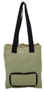 8 Oz Natural Cotton Canvas Folding Tote Bag