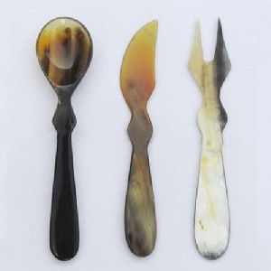 Buffalo Horn Cutlery Set