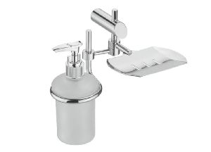 Stainless Steel Soap Dish with Liquid Dispenser
