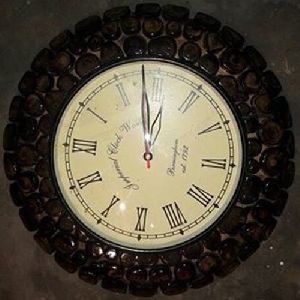 Teak Wooden Wall Clock