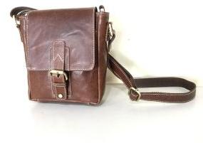 wolf passion leather messenger satchel