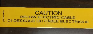 Yellow and Black Caution Warning Tape