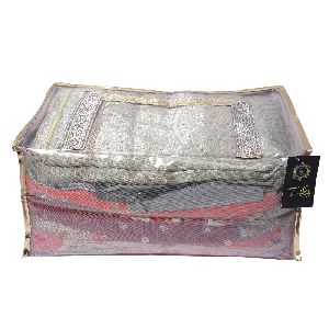 10 Inch Tissue Golden Saree Cover