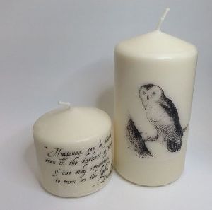 printed candles