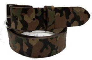 Mens Camouflage Leather Belt