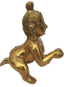 Brass Laddu Gopal Idol