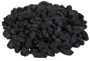 dry black raisins