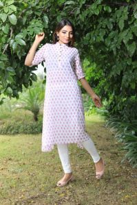 3/4 Sleeves Cotton Kurti