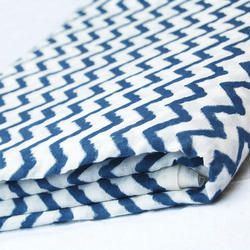 Cotton Zig Zag Print Fabric