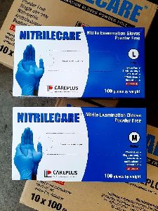 synthetic nitrile powder free hand gloves