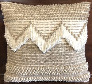 Elements Handwoven Wool and Cotton Cushion Cover