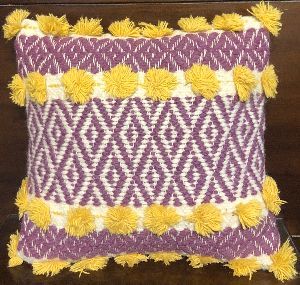 Floret Handwoven Wool Cushion Cover