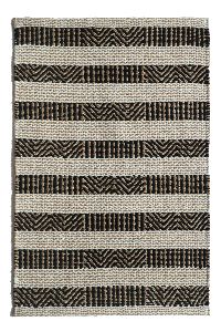 Handwoven Cotton Jute and Polyester Rug