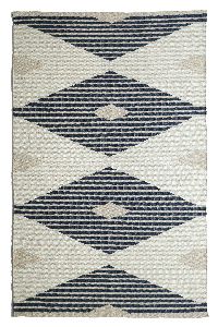 Handwoven Wool and Polyester Rug