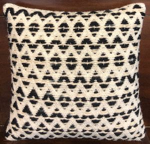 Norse Handwoven Wool and Polyester Cushion Cover