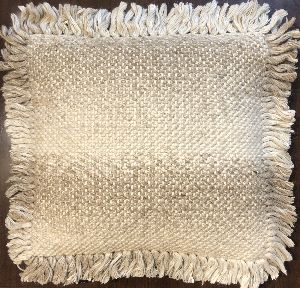 Shor Handwoven Wool and Polyester Cushion Cover