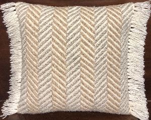 Zigzag Handwoven Wool Cushion Cover