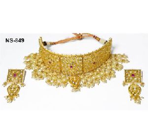 NS-849 Kundan Bridal Necklace Set