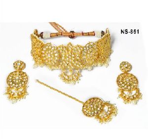 NS-851 Kundan Bridal Necklace Set