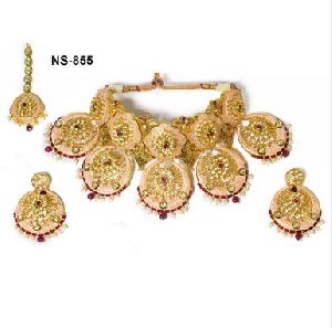 NS-855 Kundan Bridal Necklace Set