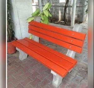 concrete garden bench