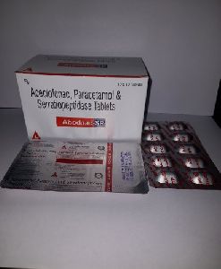 Aceclofenac,Paracetamol and Serritiopeptidase Tablets