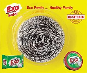 Exo Safai Steel Scrubber (Pack of 1)