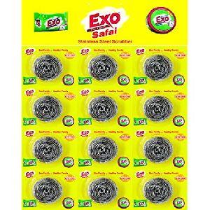 Exo Safai Steel Scrubber (Pack of 12)