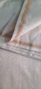 PURE CHANDERI SILK WITH ZARI FABRIC