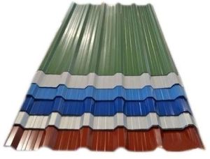 Corrugated metal sheet