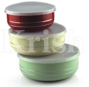 Coloured Round Lid Bowl