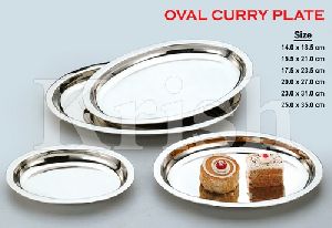 Oval curry Plate