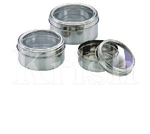 Round See through container