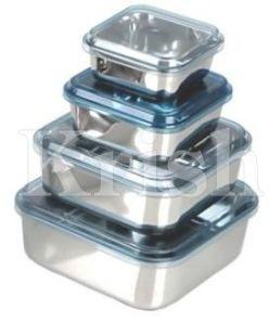 Square Storage Bowl with Acrylic see Through Lid