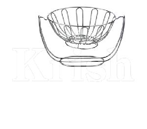 Wire Fruit Basket with Stand