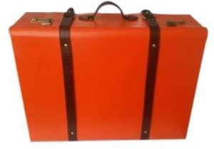 leather suitcase