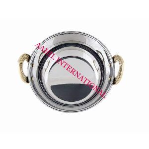 Copper Steel Serving Dish