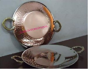 Copper Steel Serving Tawa