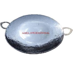 Copper Steel Serving Tawa