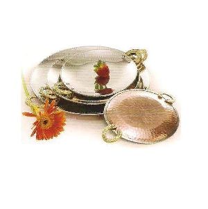 Copper Steel Serving Tawa