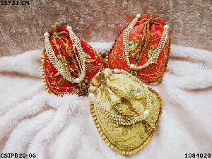 Bridal silk potli batwa bags