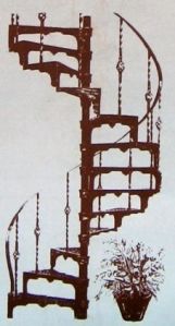 Cast Iron Spiral Staircase