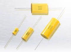 Yellow Axial Film Capacitor